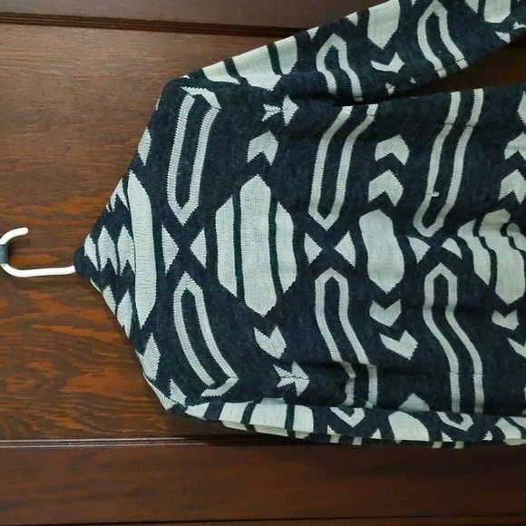 64 Sixty Five Mohair Blend Long Sleeve Open Front Boho Aztec Cardigan Size Med - Picture 7 of 10